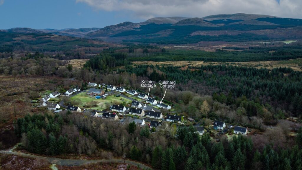 Cottages from drone